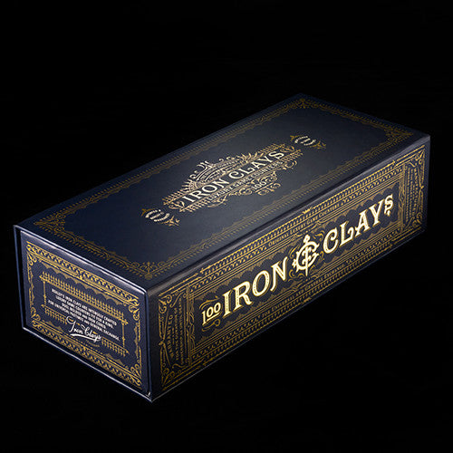 100 Iron Clays Poker Chips Box