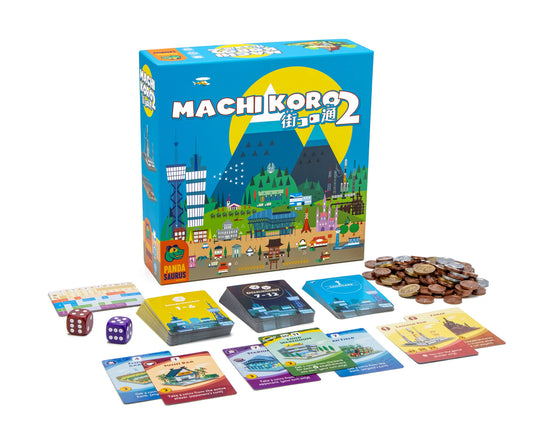 Machi Koro 2 board game components