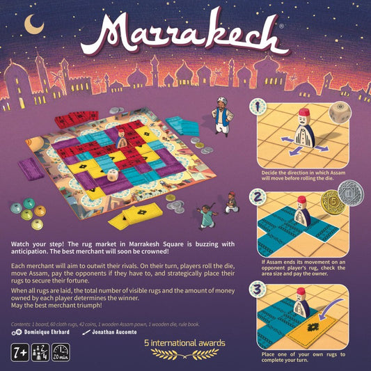 Marrakech Board back of box