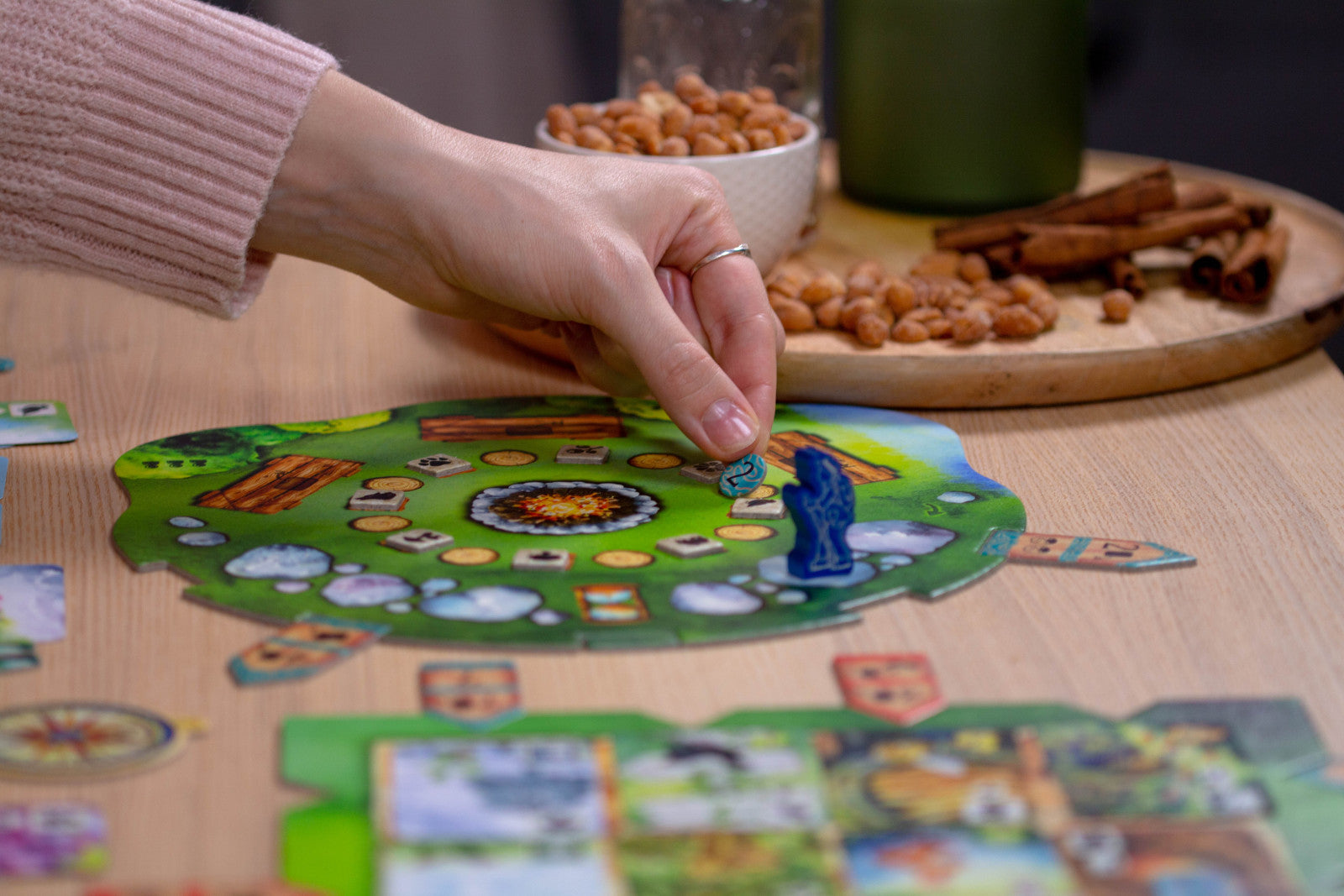 Playing the board game meadow