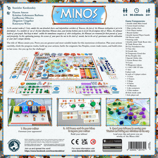 minos dawn of the bronze age board game