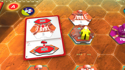 On Mars Alien Invasion Board Game Expansion components.