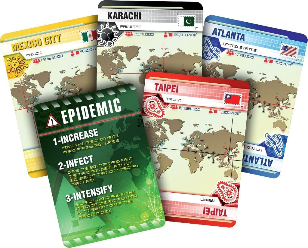 Pandemic Board Game cards