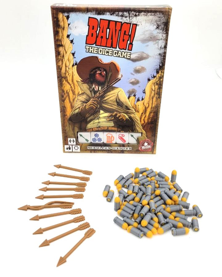 Bang Dice Game with Bullets and Arrows