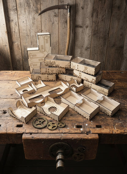 Deluxe Rustic Timber Organiser for Scythe