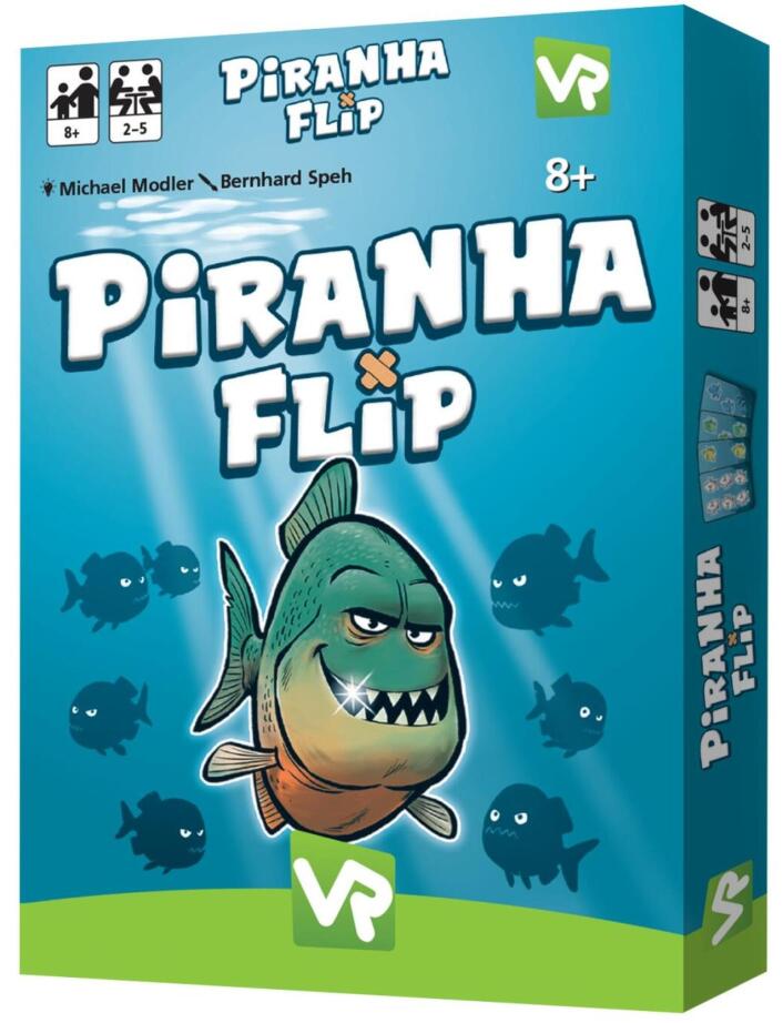 Piranha Flip board game box