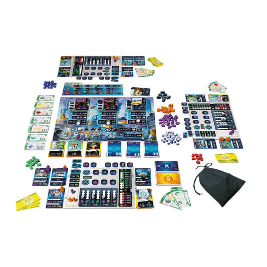 Planet B board game setup