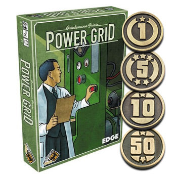 Power Grid Metal Coins