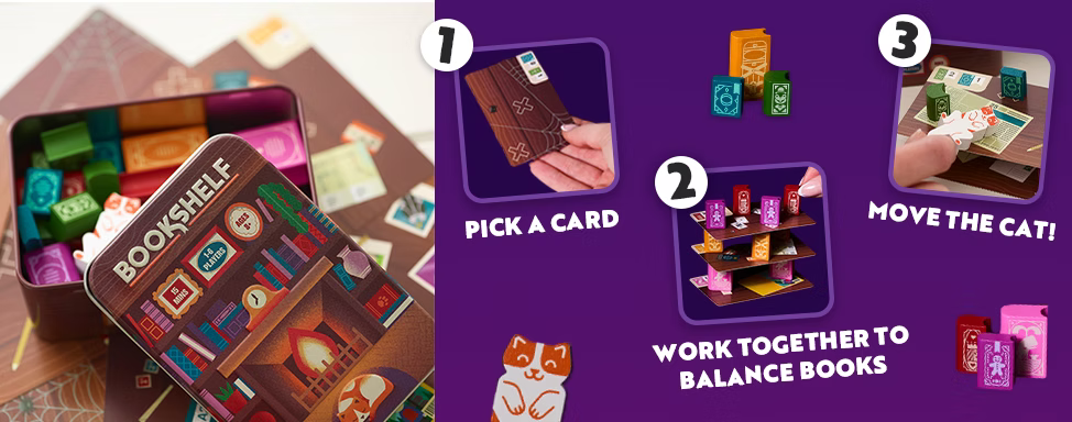Bookshelf board game