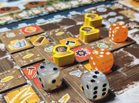 Saltfjord board game components