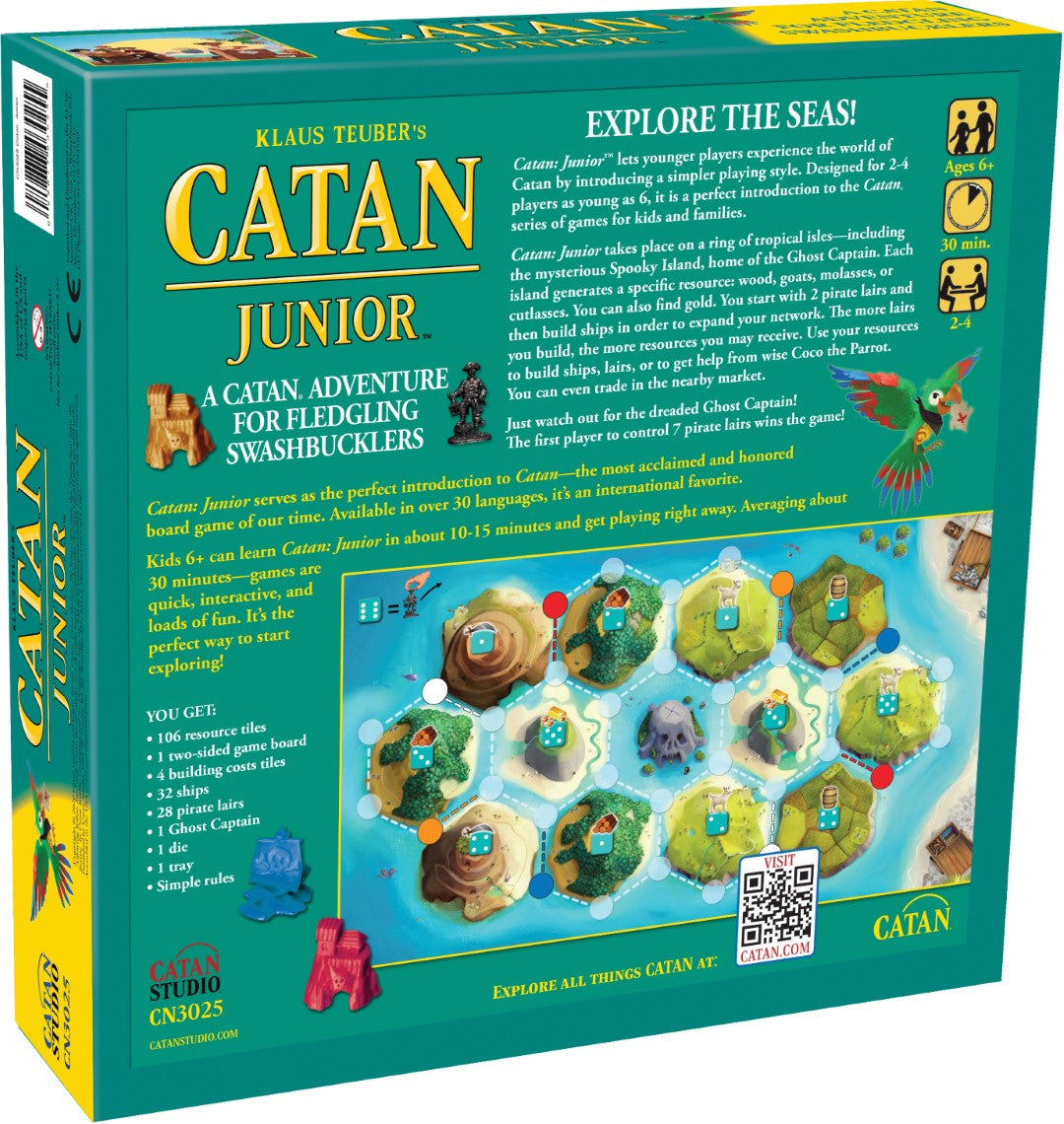 Catan Junior board game back of box