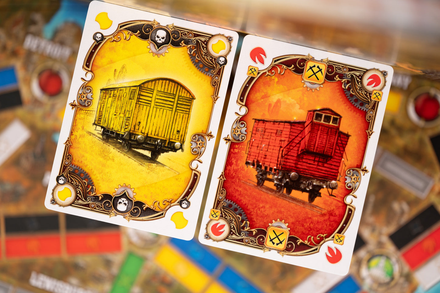 Ticket to ride legacy legends of the west board game cards