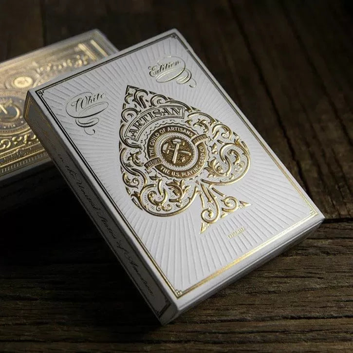 Artisan white playing cards