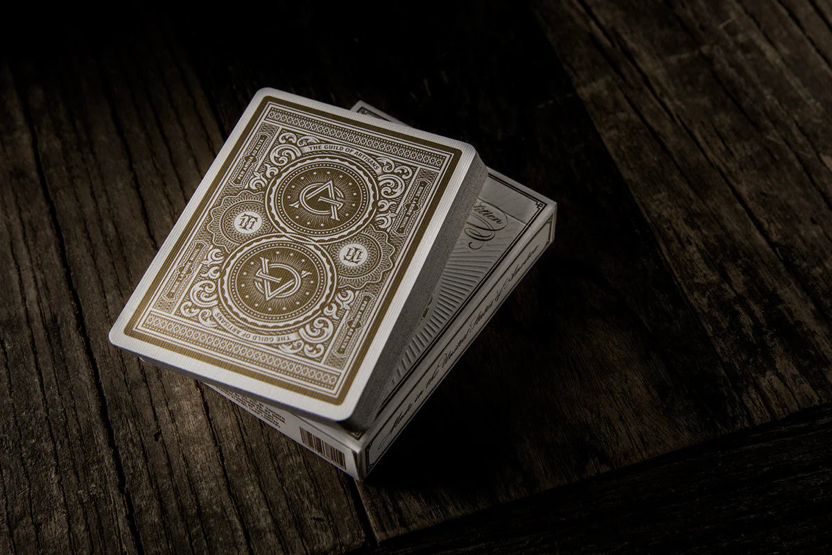 Artisan white playing cards