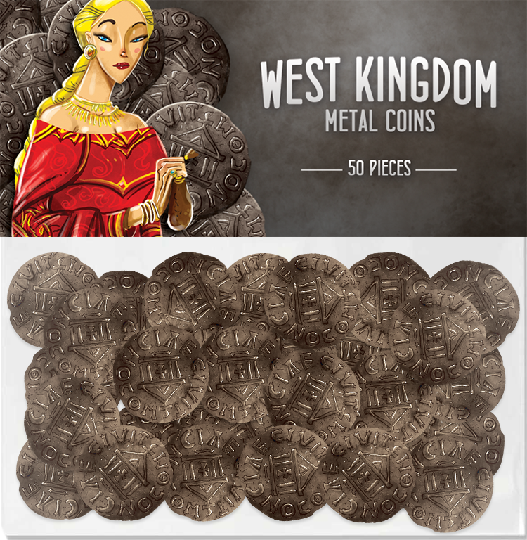 West Kingdom metal coins