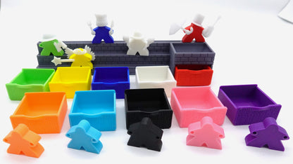 A Card Holder with Mix n Match Meeples n Costumes